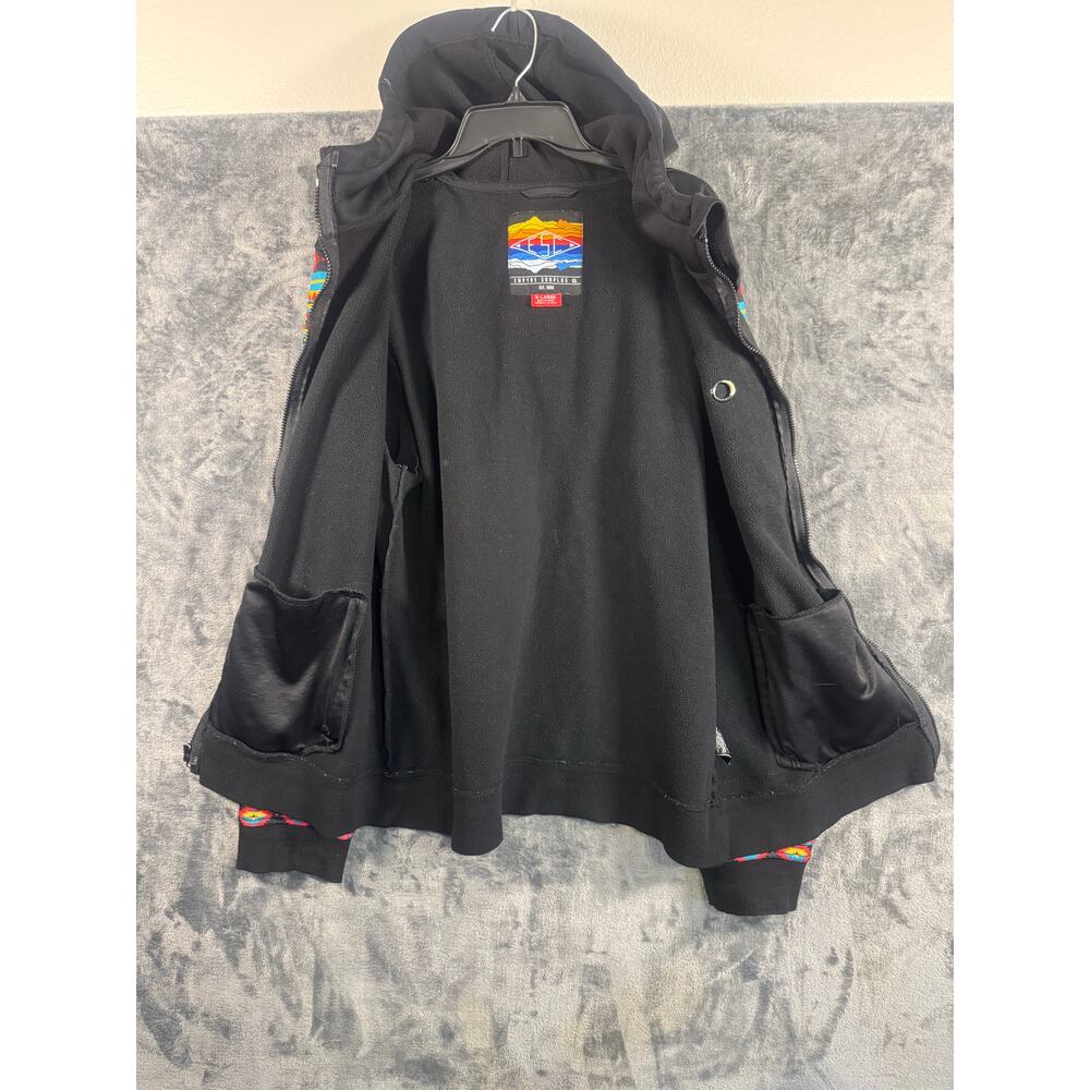 Empyre Surplus Co. ESC Full Zip Aztec Hoodie Men’s XL Black/Multicolor Skate - Picture 3 of 9